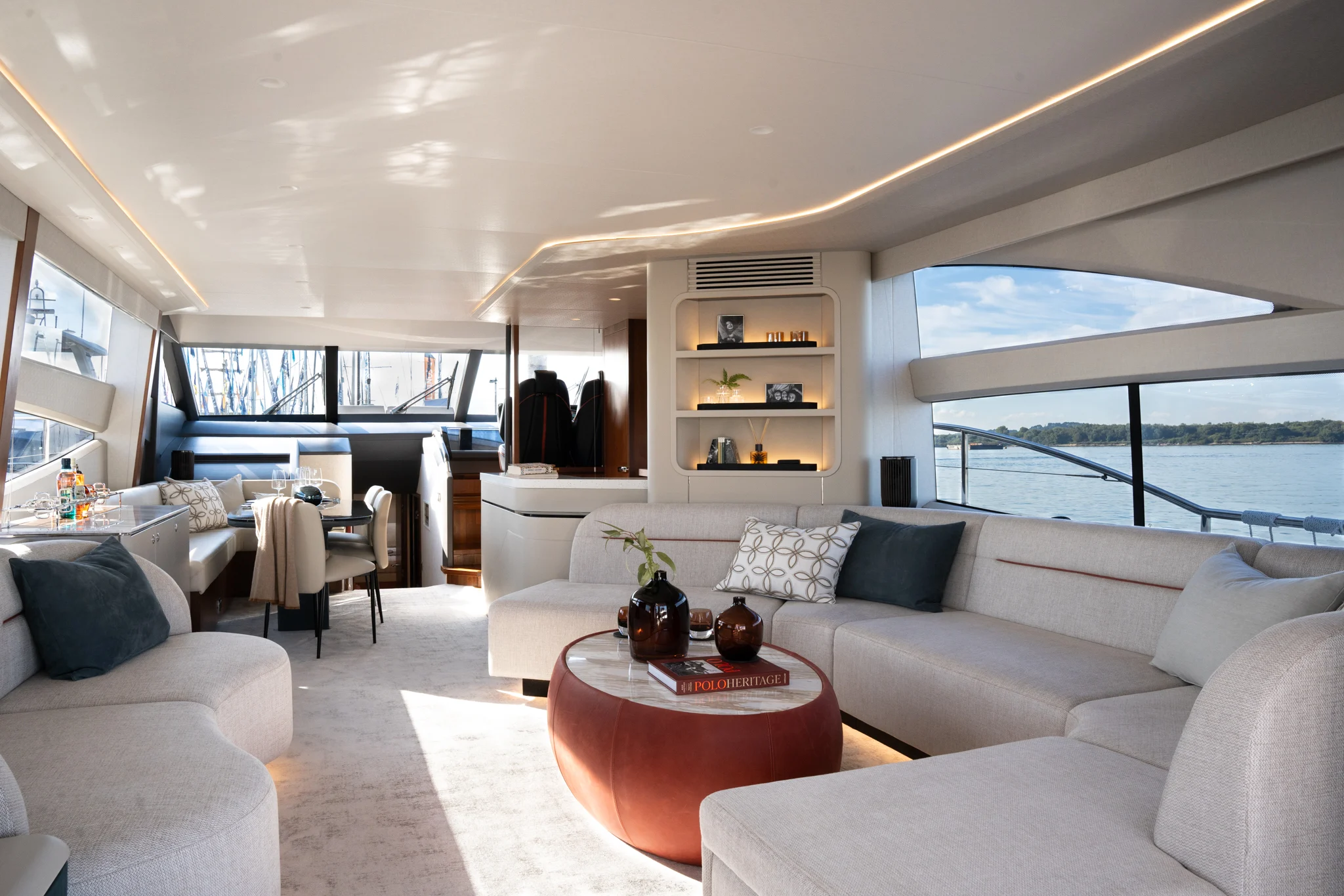Canvas and upholstery services for luxury vessels